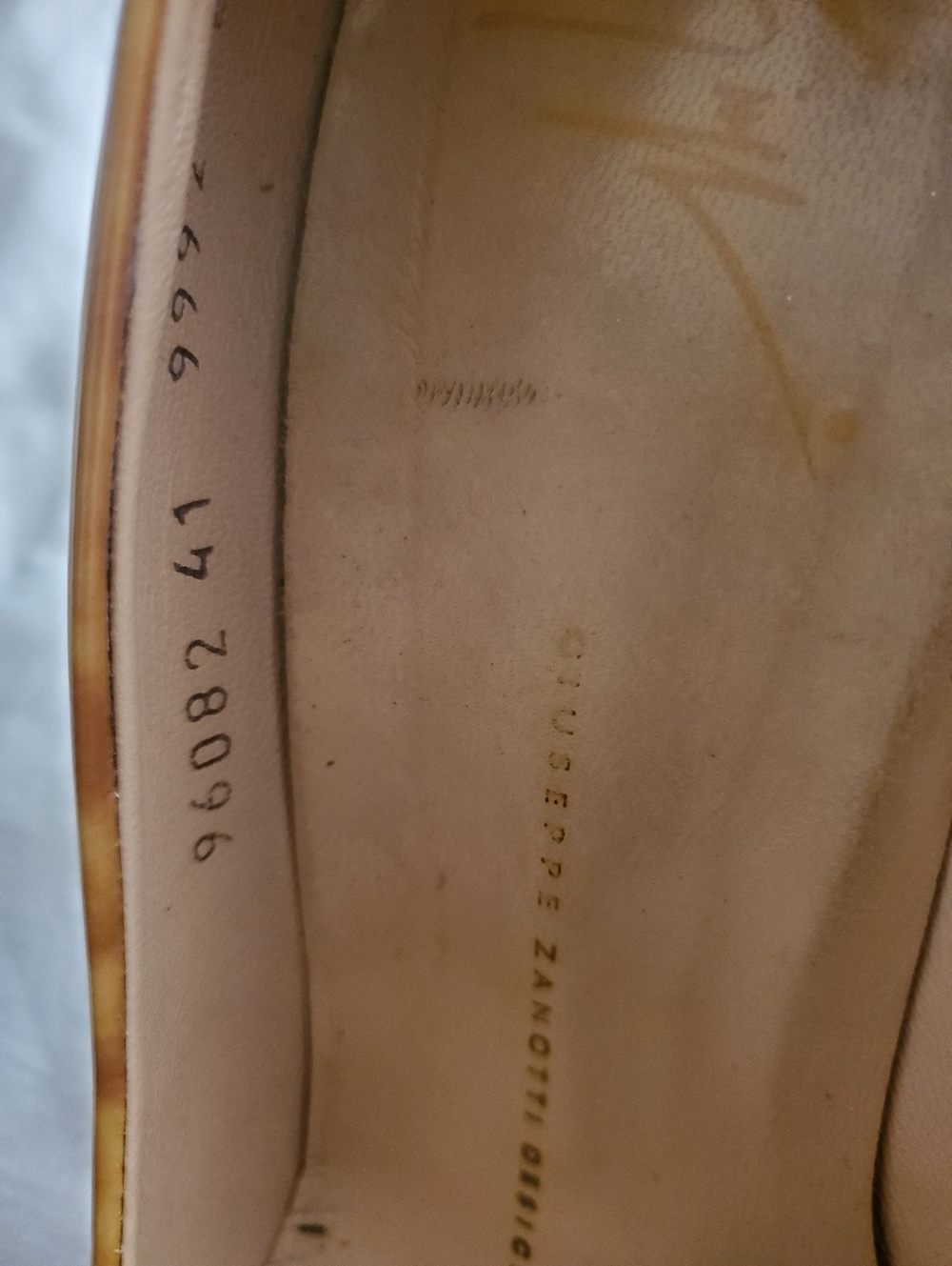 Giuseppe Zanotti Tan/beige Patent Heels Size 41/10 - Picture 3 of 12